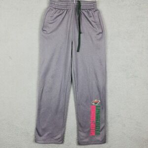Minnesota‎ Wild NHL Mens Pants Sweatpants Hockey Sportswear Gray Logo Fleece M